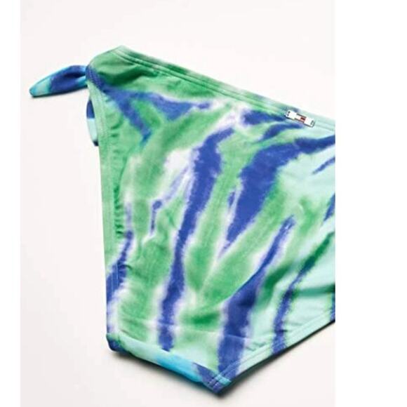 Tommy Hilfiger GREEN Swirl Tie Dye Bikini Swim Bottom, US Small NWT - Picture 3 of 3